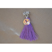 Obesek SWAROWSKI iz tibetanskega srebra in bombaža Obesek SWAROWSKI iz tibetanskega srebra in bombaža