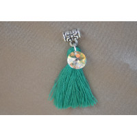 Obesek SWAROWSKI iz tibetanskega srebra in bombaža Obesek SWAROWSKI iz tibetanskega srebra in bombaža