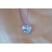 Ogrlica Swarovski modri srček.
