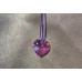 Ogrlica Swarovski roza srček.